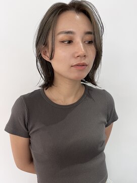 サイバイシキ(sai by SHIKI) グレージュ　外国人風カラー　レイヤーボブ