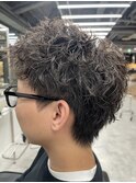 スパイキーショートツイストスパイラル新潟メンズサロン万代