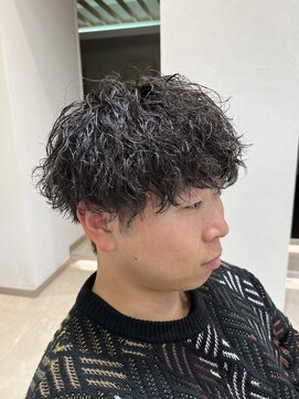 シュヴー 浦安店(CHEVEUX) マッシュ波巻きミックスツイストスパイラルパーマツーブロック