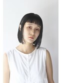 切りっぱなしbob × インナーカラー