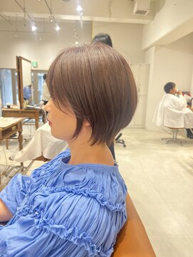 ネイロ 錦糸町(NeiRo) 魅力倍増カールセミディシアーカラーダークアッシュショートヘア