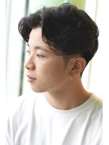 にもう&nbsp;ニュアンスパーマ　センターパート