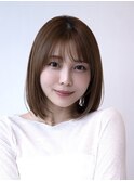 20代30代大人かわいい小顔くびれレイヤーカット前髪ボブウルフ