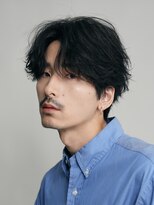 原宿フェザーパーマニュアンスパーマ波巻きパーマセンターパート
