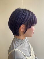カシェ リタ ヘアー(CACHE'&RITA HAIR)&nbsp;顔周りカット◯前髪カット◯ショートボブ◯ラベンダーグレージュ