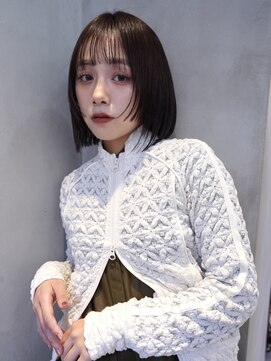 ニコ トウキョウ ヨコハマ(nico) ミニボブ/切りっぱなし/ボブ/縮毛矯正/タッセルボブ