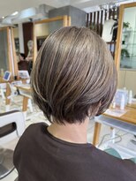 アース 武蔵境店(HAIR & MAKE EARTH) 白髪を活かし明るくイメージチェンジ!お客様のグレージュカラー