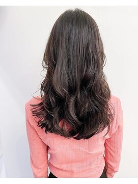 チョビー 銀座(chobii) 西/グレージュ/デジタルパーマ/伸ばしかけ/透明感/薄めバング