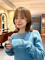 ミンクス ギンザ セントラル(MINX ginza central) 大人くびれボブ×ライトブラウン