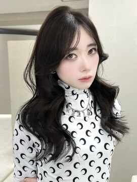 ベル 新宿店(Vel) 韓国ミディアム×くびれヘア×顔周りレイヤー×新宿