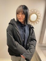 チャプター 問屋町(chapter)&nbsp;髪質改善アンブレラカラーミルクティーベージュ韓国外はねボブ