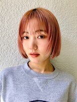 アンドレイ 表参道(andrey)&nbsp;ピンクベージュ/アンブレラカラー/クールショート/前髪/表参道