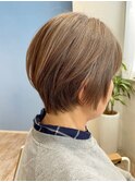 ショートグラデーション オシャレ染めで白髪を染める