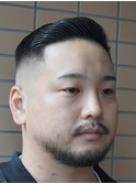 サイドパートスキンフェードカットシェービング吉祥寺理容室