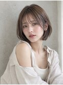 ナチュラルボブ×シースルーバング/20代30代40代人気髪型池袋