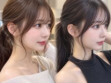 iLo　静岡中田店/ブリーチなしダブルカラー/顔周り/レイヤー/髪質改善/縮毛矯正