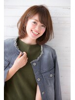 ガーデントウキョウ(GARDEN Tokyo) 小顔斜めバング&厚めバングのマーメイドアッシュハニーヘア