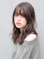 ルティア(Lutia)&nbsp;シースルーバング ピンクブラウン 透明感