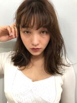 アスター(astar)&nbsp;【Astar】透明感カラー 軽めミディアム　デジタルパーマ