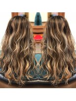 カルフール ロコ 草加西口店(Carrefour LOCO) ベージュ系バレイヤージュ