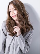 モッズヘア 上尾西口店(mod's hair) ウェーブパーマのアシンメトリー小顔ロングv上尾20代30代40代