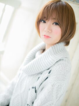 ブルー(BLUE) *CUORE水戸*…オンブレフォギーベージュ♪ハンサムショートb