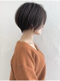 小顔カット/大人可愛い/ショートボブ/ハンサムショート/江角