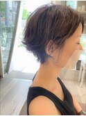 ハンサムパーマショート　30代/40代/50代/表参道