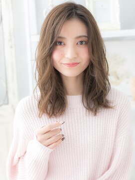 モッズヘア 越谷西口店(mod's hair) ナチュラルアッシュ小顔抜け感センターパートa越谷20代30代40代