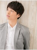 ビジネスにも◎マットブラウンマッシュルームヘアE