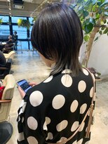 ナルヘアー 越谷(Nalu hair) 黒髪スタイル/おしゃれ女子ウルフヘア