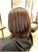 アディクシーカラーでボブに。