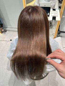 ロンドメリア 天神大名店(Lond Melia) ★大人ガーリー艶髪チョコレート髪質改善★ #髪質改善#縮毛矯正