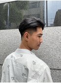 メンズかき上げニュアンスマッシュサイドパート韓国マッシュ