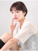 丸みショート/マッシュショート/大人可愛い/ベリーショート/銀座