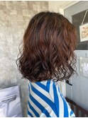 似合わせカット×パーマスタイル1【ベージュブラウン】