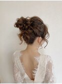 お団子ヘアアレンジ