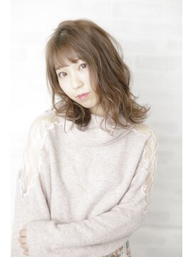 ルルディ バイ アフロディーテ銀座(luludi by APHRODITE) 黒髪/グレーベージュ/レイヤーロング/前髪パーマ/銀座