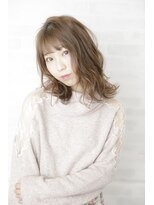 ルルディ バイ アフロディーテ銀座(luludi by APHRODITE) 黒髪/グレーベージュ/レイヤーロング/前髪パーマ/銀座