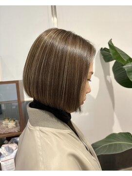 ラフィネ 成増店(raffine) 【 raffine 君島 】ボブ×ハイライト/髪質改善/成増