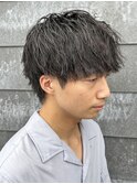 メンズマッシュソフトツイストスパイラルパーマニュアンスパーマ