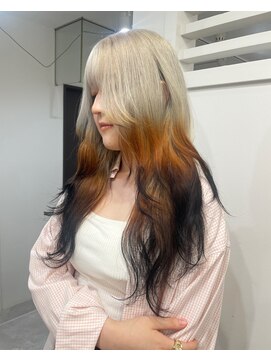 ヴィア(Via) 狐カラー／デザインカラー／裾カラー／ハイトーン／ケアブリーチ