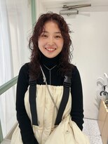 ヘーゼル 博多(HAZEL.)&nbsp;CHIHIRO くるくるパーマスタイル