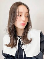 レア 表参道(L'ea)&nbsp;ミディアムヘア暗めカラーグランマッシュデザインカラー