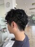 【メンズ】カット＋スパイラルパーマ ￥8000#甲府#昭和町#メンズサロン#ウルフ