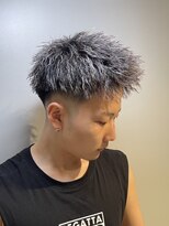 レグノバイグランツ 天神大名店(REGNO by GLANZ) ツーブロックショート/メンズカット/メンズ/ツイストパーマ/眉毛