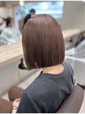 ボブ/切りっぱなし/ミルクティー/ベージュ【SYUK高円寺】kanna