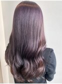 外国人風レイヤーカットパープルラベンダー堺東20代30代40代