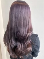 ベルヘアーデザイン 堺東(Belle hair Design)&nbsp;外国人風レイヤーカットパープルラベンダー堺東20代30代40代
