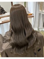 ラピステン 福岡天神 大名店(Lapis) ブリーチなしダブルカラー/オリーブ/アッシュブラウン/髪質改善